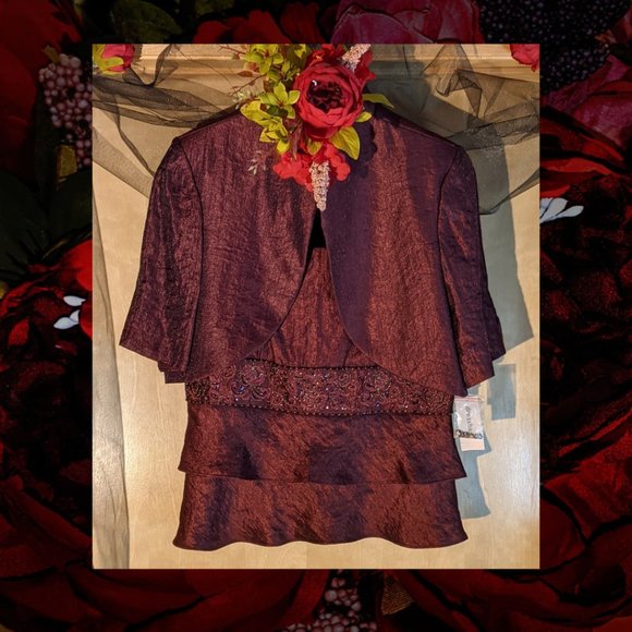 Collection by Dressbarn 2pc Camisole w/Jacket_12 - Picture 1 of 11